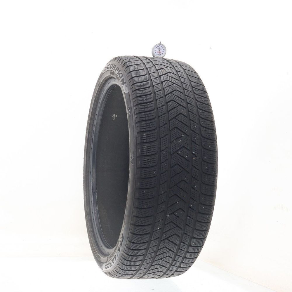 Set of (2) Used 265/40R22 Pirelli Scorpion Winter J LR 106W - 6.5/32 - Image 1