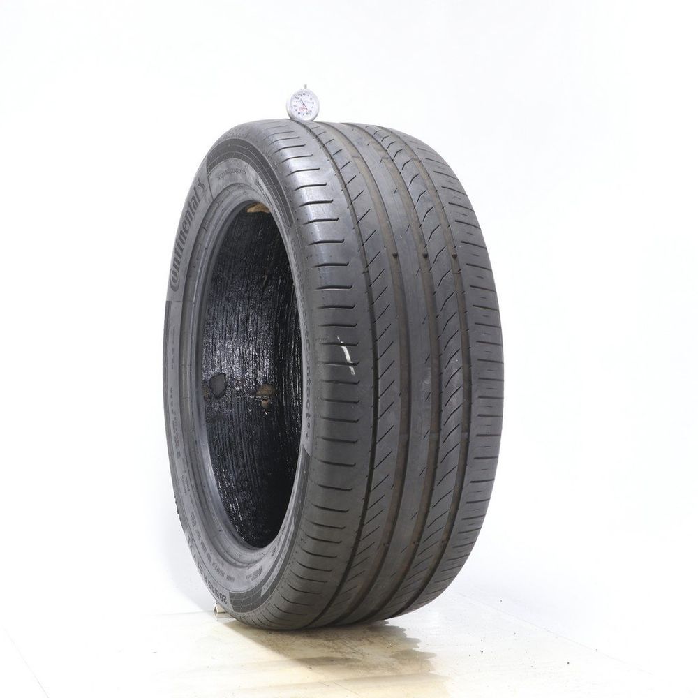 Set of (4) Used 285/45R21 Continental ContiSportContact 5 ContiSeal 113Y - 5.5-6/32 - Image 1