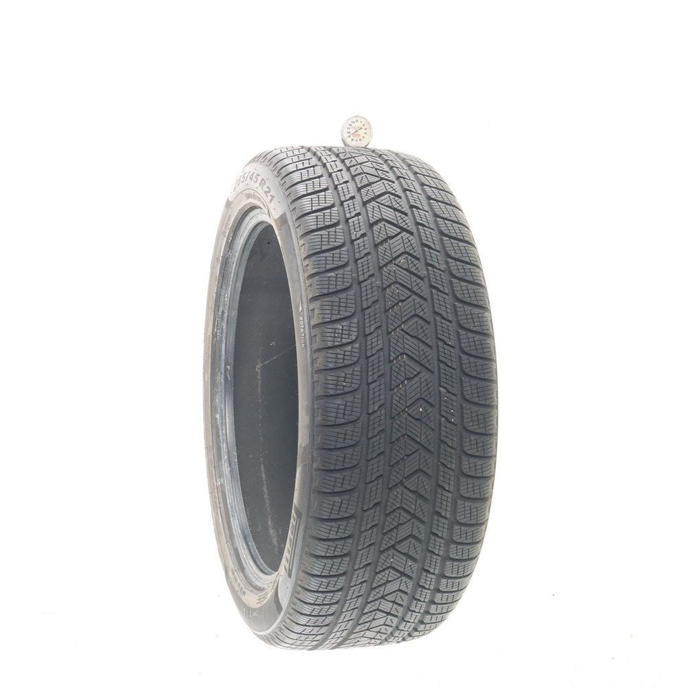 Used 265/45R21 Pirelli Scorpion Winter J LR 108W - 9/32 - Image 1