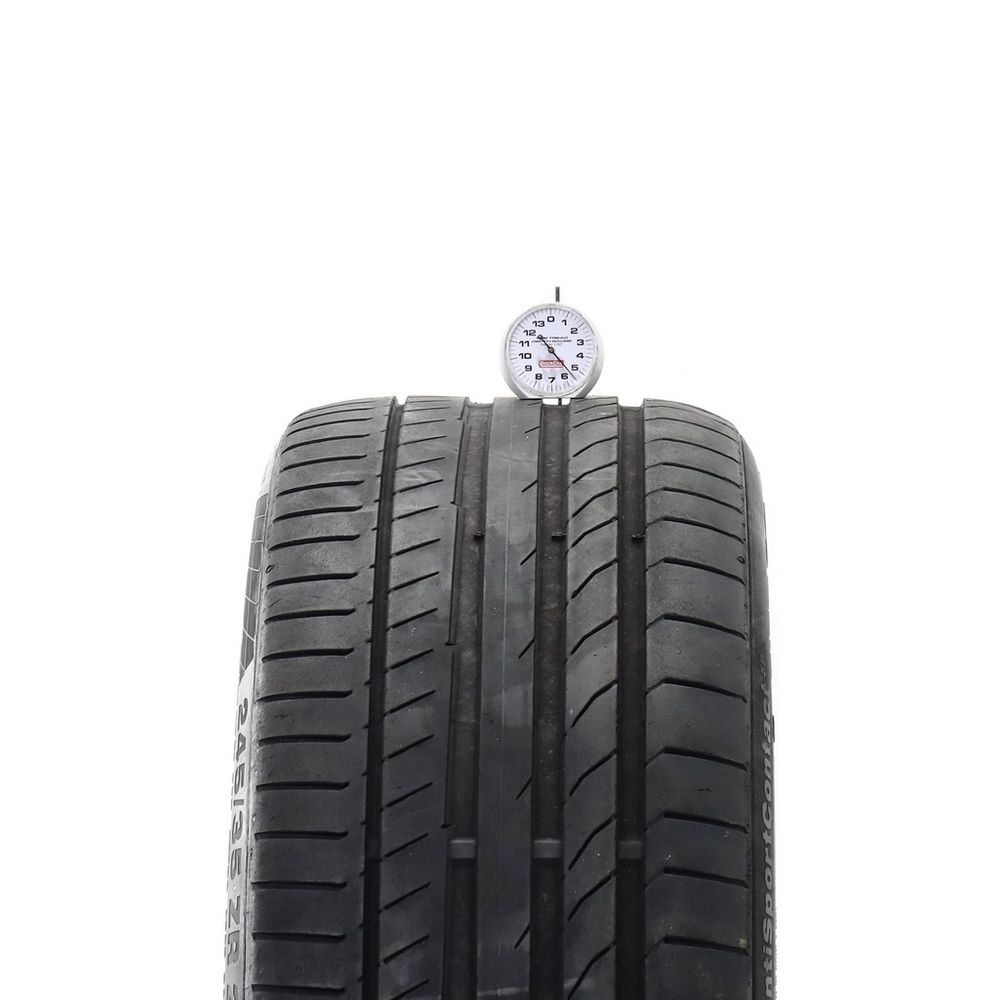 Used 245/35ZR21 Continental ContiSportContact 5P TO ContiSilent 96Y - 5.5/32 - Image 2